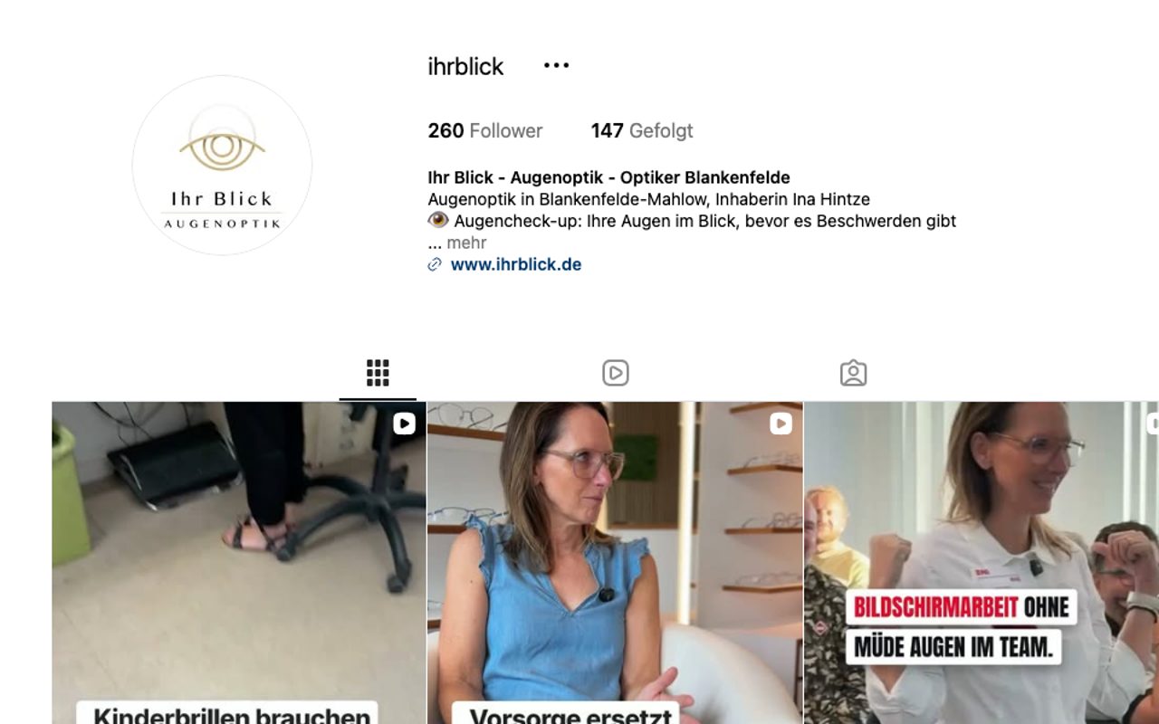 Instagram nachher